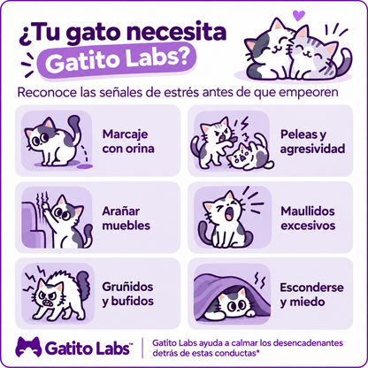 Gatito Labs™ Difusor de Feromonas Calmantes para Gatos
