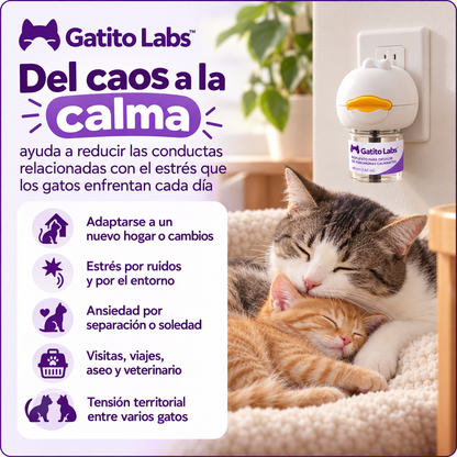 Gatito Labs™ Difusor de Feromonas Calmantes para Gatos