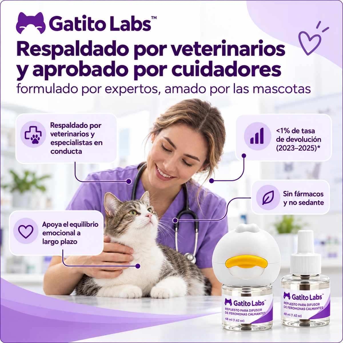 Gatito Labs™ Difusor de Feromonas Calmantes para Gatos